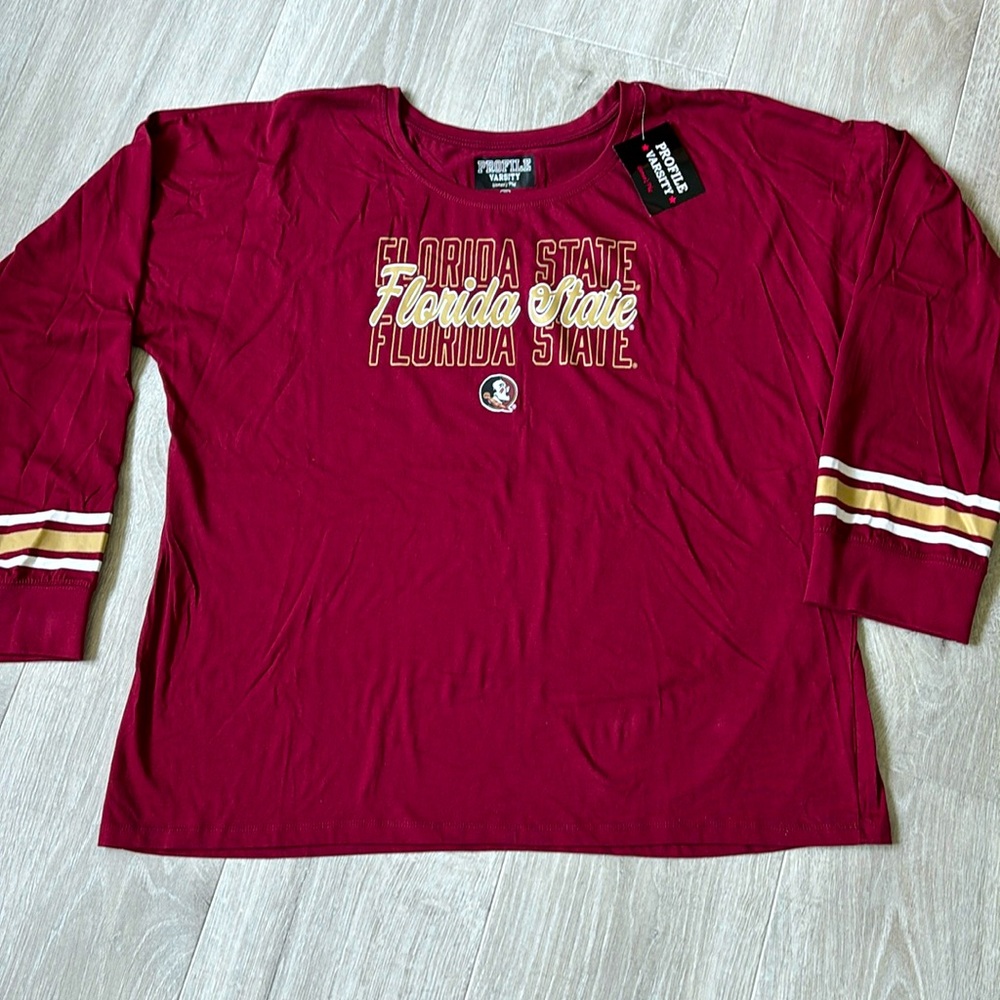 Woman’s Profile Florida State Seminoles  Long Sleeve T-Shirt size 4X